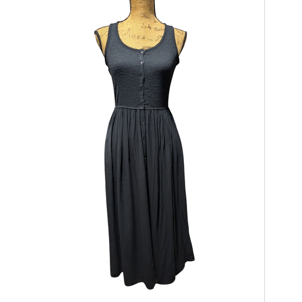 NWOT Frye Black Summer Dress  With Pockets Size Extra Small